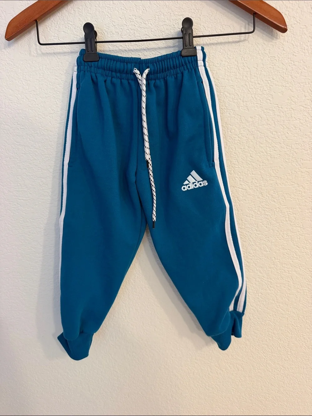 adidas Kids Teal Blue Real Madrid Hoodie & Joggers Set